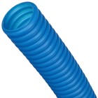 Труба гофрированная STOUT, d=32, для труб d=25, без протяжки, бухта 50 м, синяя - Фото 3