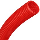 Труба гофрированная STOUT, d=40, без протяжки, бухта 30 м, красная - Фото 3