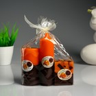 Набор свечей ароматических "Апельсин - кофе", 3 шт - Фото 2