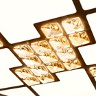 Люстра c ПДУ 661620 LED 90Вт 3 режима 3000-6000К диммер белый 50х50х9 см - Фото 9