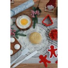 Лопатка Доляна «Гранит», 21×4 см, силикон, белая - Фото 6