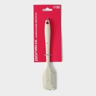 Лопатка Доляна «Гранит», 21×4 см, силикон, белая - Фото 5