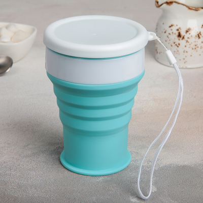 Стакан складной, 350 мл, 8,8×12,5 см, цвет МИКС