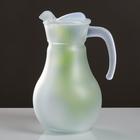 Набор для сока с подносом "Каллы" художественная роспись, 6 стаканов 1250/200 мл, белый мато 4852751