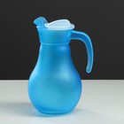 Набор для сока с подносом "Каллы" художественная роспись, 6 стаканов 1250/200 мл, синий - фото 4303536