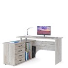 Компьютерный стол «КСТ-109 Л», 1400×1270×750 мм, угловой, левый, цвет дуб юкон - фото 109839322
