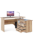 Компьютерный стол «КСТ-109 П», 1400×1270×750 мм, угловой, правый, дуб делано - Фото 1