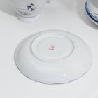 Сервиз чайный Добрушский завод «Гуси», 14 предметов: чашки 6 шт., блюдце 6 шт., чайник, сахарница, фарфор, белый - Фото 3