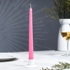 Свеча античная, 2,3х 24,5 см, 5 ч, 55 г, розовая - Фото 1