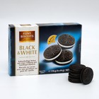 Печенье Cookies black & white из какао-бисквитов с ванильной начинкой, 176 г - Фото 4