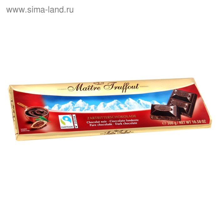 Темный шоколад Maitre Truffout, 300 г - Фото 1