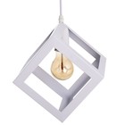 Светильник BayerLux Подвес «Квадрат» 1×40 Вт E27 белый 16×16×116 см - Фото 1