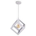 Светильник BayerLux Подвес «Квадрат» 1×40 Вт E27 белый 16×16×116 см - Фото 4