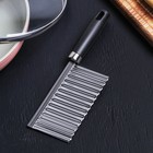 Нож-слайсер для фигурной нарезки, нержавеющая сталь, 19×6 см - Фото 1