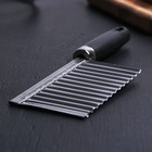 Нож-слайсер для фигурной нарезки, нержавеющая сталь, 19×6 см - Фото 2