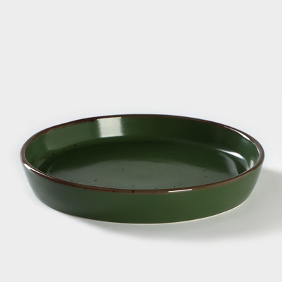 Блюдо фарфоровое Punto verde, d=17,5 см