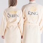 Халат махровый мужской King, размер 56-58, 100% хлопок - Фото 13