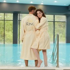 Халат махровый мужской King, размер 56-58, 100% хлопок - Фото 2