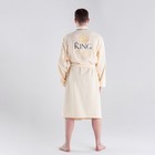 Халат махровый мужской King, размер 56-58, 100% хлопок - Фото 4