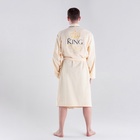 Халат махровый мужской King, размер 56-58, 100% хлопок - Фото 5