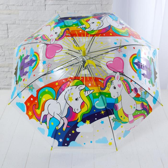 Детские зонты «Единороги» 80×80×65 см, МИКС - фото 1885016722
