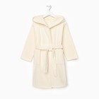 Халат махровый детский Этель Follow me, размер 30 (98-104 см), бежевый - Фото 4