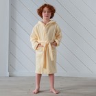 Халат махровый детский «Этель. Динозавр», размер 30, бежевый - Фото 1