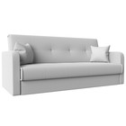 Прямой диван «Надежда», механизм книжка, экокожа, цвет белый - Фото 1