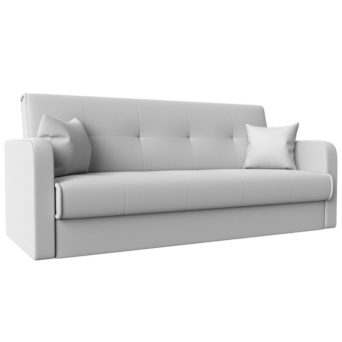 Прямой диван «Надежда», механизм книжка, экокожа, цвет белый - Фото 1