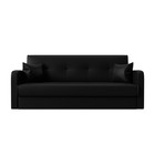 Прямой диван «Надежда», механизм книжка, экокожа, цвет чёрный - Фото 2