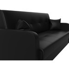 Прямой диван «Надежда», механизм книжка, экокожа, цвет чёрный - Фото 4