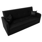 Прямой диван «Надежда», механизм книжка, экокожа, цвет чёрный - Фото 5