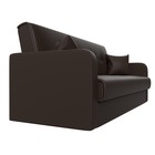 Прямой диван «Надежда», механизм книжка, экокожа, цвет коричневый - Фото 3