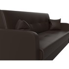 Прямой диван «Надежда», механизм книжка, экокожа, цвет коричневый - Фото 4
