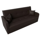 Прямой диван «Надежда», механизм книжка, экокожа, цвет коричневый - Фото 5