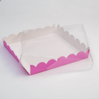 Коробочка для печенья с PVC крышкой, сиреневая, 35 х 35 х 6 см - Фото 2