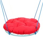 Качели "Гнездо" с подушкой d 90 см, макс нагрузка 80 кг, красная подушка - фото 319707177
