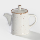 Чайник заварочный Хорекс Punto bianca, 500 мл, h=14.5 см, фарфор, белый - Фото 1