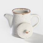 Чайник заварочный Хорекс Punto bianca, 500 мл, h=14.5 см, фарфор, белый - Фото 2