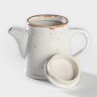 Чайник заварочный Хорекс Punto bianca, 500 мл, h=14.5 см, фарфор, белый - Фото 3