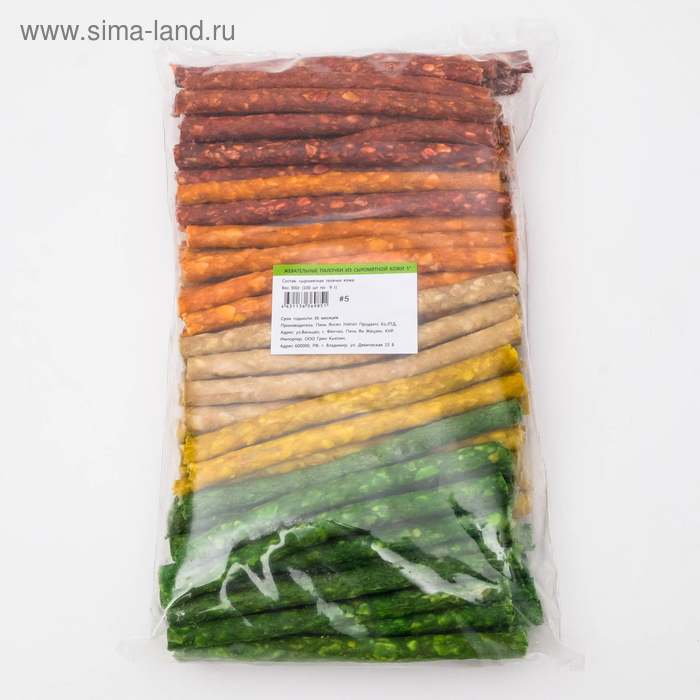 Жевательные палочки Green Qzin для собак, сыромятной воловьей кожи, 9 г, 100 шт - Фото 1