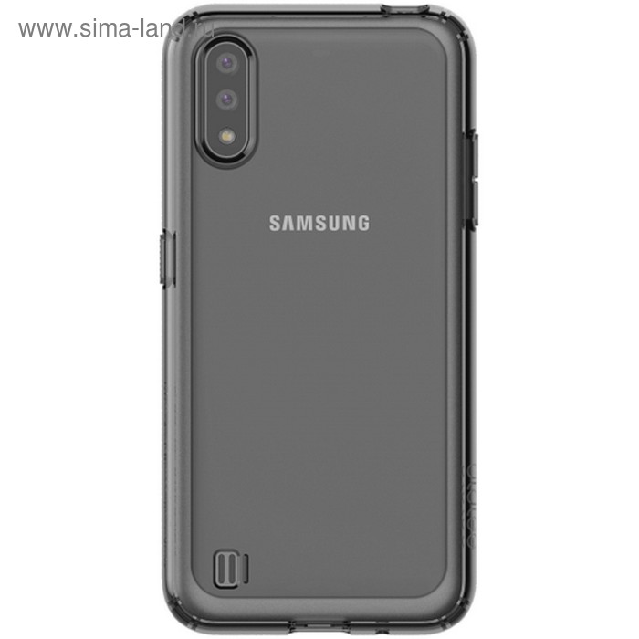 Чехол клип-кейс для Samsung Galaxy A01 araree A cover (GP-FPA015KDABR), черный - Фото 1