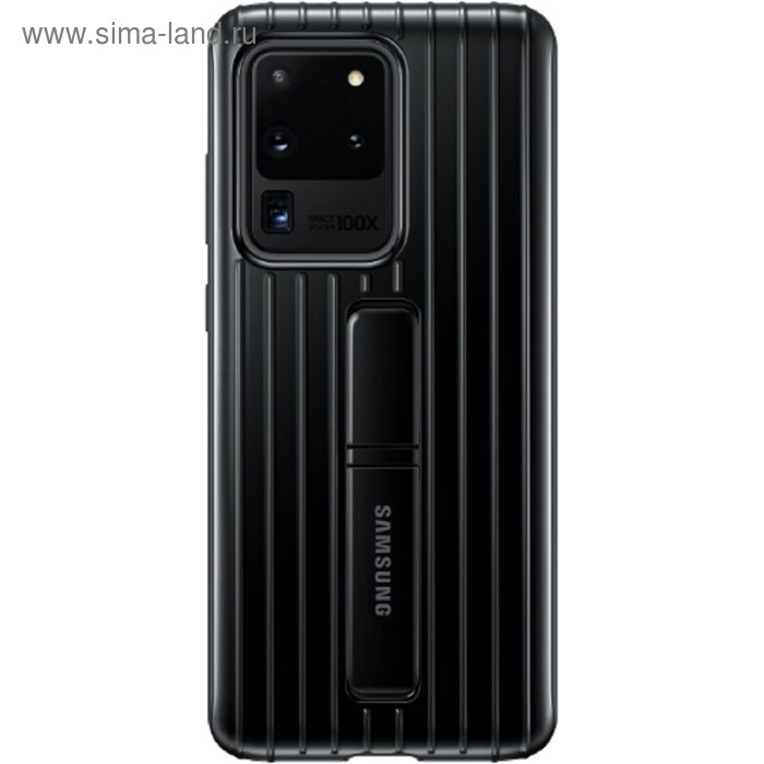 Чехол клип-кейс для Samsung Galaxy S20U Protective Standing Cover (EF-RG988CBEGRU), черный - Фото 1