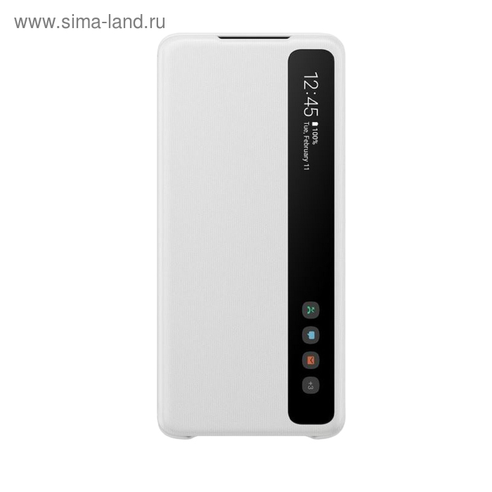 Чехол флип-кейс для Samsung Galaxy S20+ Smart Clear View Cover (EF-ZG985CBEGRU), белый - Фото 1