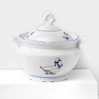 Сервиз столовый Добрушский завод «Гуси», 48 предметов, фарфор, белый - Фото 2