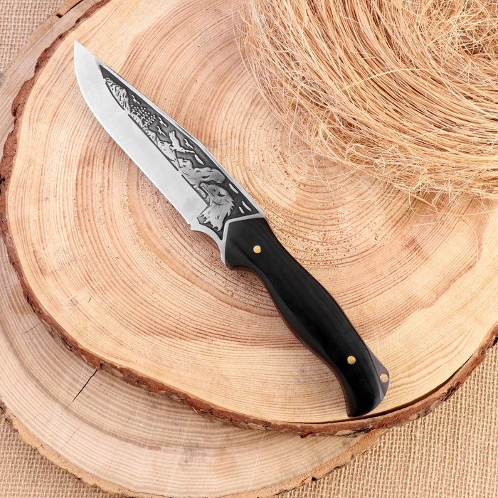Нож охотничий "Сарыч" сталь - 50х14, рукоять - дерево, 25 см - фото 1905642872