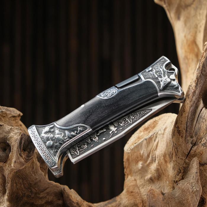 Нож складной "Барин" сталь - 65х13, рукоять - дерево, 23 см - фото 1927552127