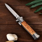 Нож складной "Сумрак" сталь - 65х13, рукоять - дерево, 23 см - фото 11909911