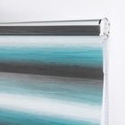 Штора рулонная «День-ночь. Волна», 90×180 см (с учётом креплений 3,5 см), цвет бирюзовый - Фото 4