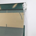 Штора рулонная «День-ночь. Колосок», 60×180 см (с учётом креплений 3,5 см), цвет бирюзовый - фото 3852511